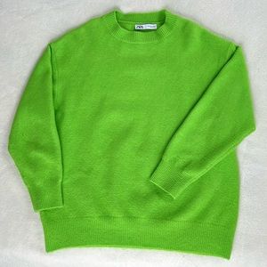 Zara Bright Green Sweater